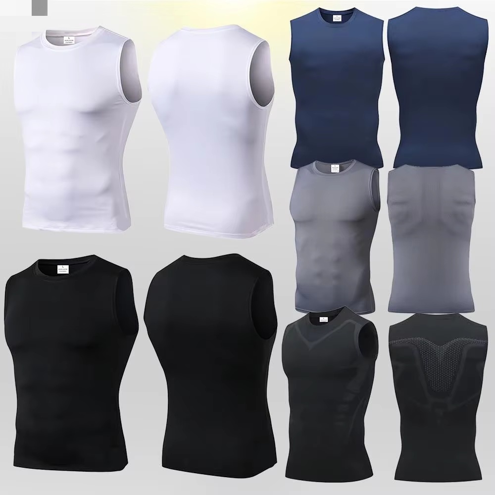 Aquatic Gym - Sıkıştırma Tank Top Erkek Spor Gömlek
